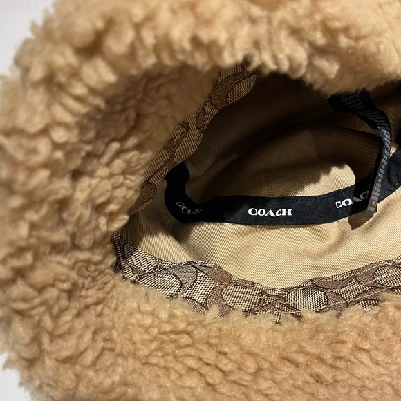 Coach Sherpa Bucket Hat CM750 Size XS/S - Picture 12 of 15